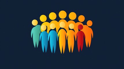 Team Icon Symbolizing Collaboration and Group Work Representing Cooperation Team Effort and Group Success for Corporate Teamwork Sports and Collaborative Business Environments