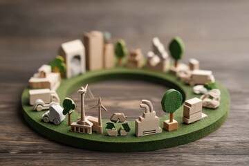 Sustainable City Model with Renewable Energy and Eco-Friendly Elements