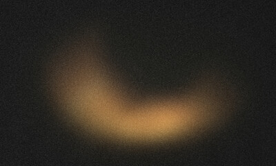 Photo of a subtle golden glow emanates from a curved arc against a dark, speckled, and grainy background