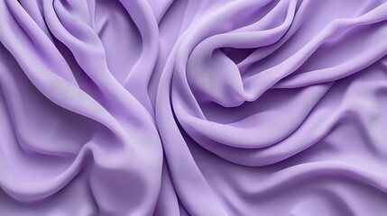 Obraz premium Close-up view of a draped piece of lavender-colored fabric.