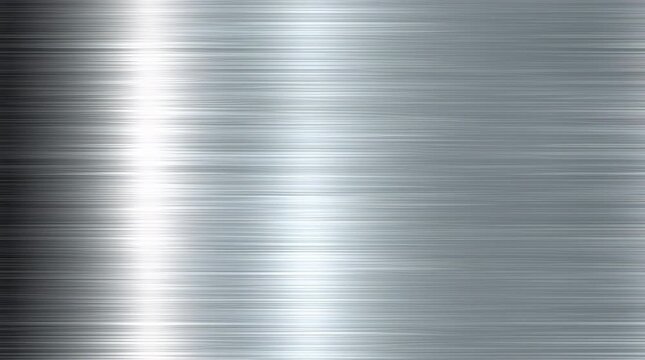 Brushed metal silver texture background, shiny lustrous chrome metallic pattern background