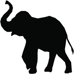 elephant silhouette vector