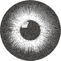 Eye y2k retro stipple art iris brutalist halftone vector png transparent, vision 2000s photocopy effect tattoo aesthetic