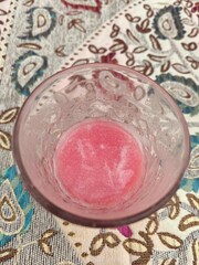 Look delicious of guava juice on glass