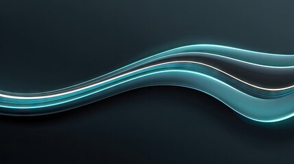 Teal and dark gray abstract waves.