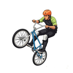 Obraz premium Extreme BMX Bike Stunt Art
