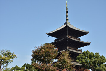 世界遺産東寺　五重塔(京都市南区)