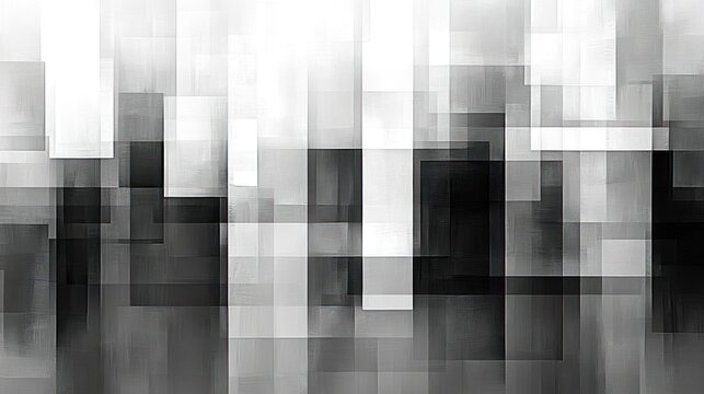 Abstract grayscale cityscape,  geometric shapes,  modern art,  texture,  shades of gray,  contemporary design,  artistic expression,  visual art,  digital painting,  abstract background.