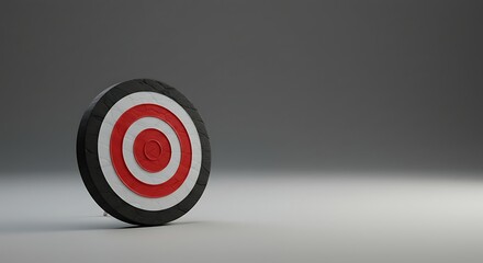 Red and White Target Board Representing Goal Setting and Precision variation 3