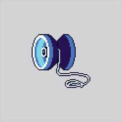 Pixel art illustration Yoyo Toys. Pixelated Yoyo kid. Yoyo Kids Toy Icon pixelated for the pixel art game and icon for website and video game. old school retro.