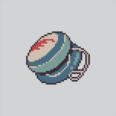 Pixel art illustration Yoyo Toys. Pixelated Yoyo kid. Yoyo Kids Toy Icon pixelated for the pixel art game and icon for website and video game. old school retro.