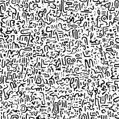 Abstract black and white line pattern for artistic background and creative design