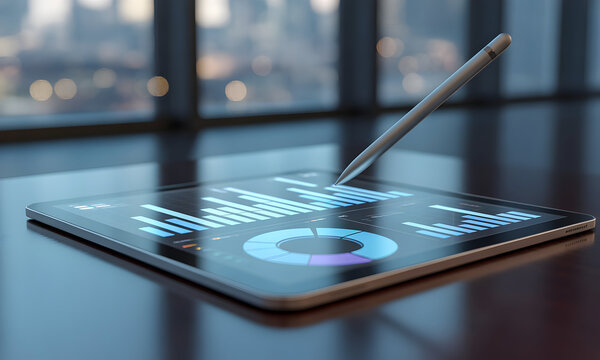 Business data analysis on modern tablet