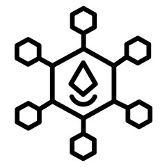 NFT  vector line icon design