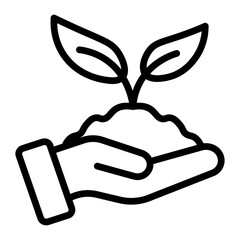Replant vector line icon design