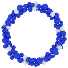 Blue & White 3D Spheres  – Abstract Minimal Geometric Collection with Floating Particles for Posters, Branding, UI Design, Album Covers & Digital Art – Futuristic & Clean - particles