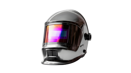 Black Auto-Darkening Welding Helmet Isolated with white background