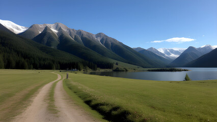 lake in the mountains