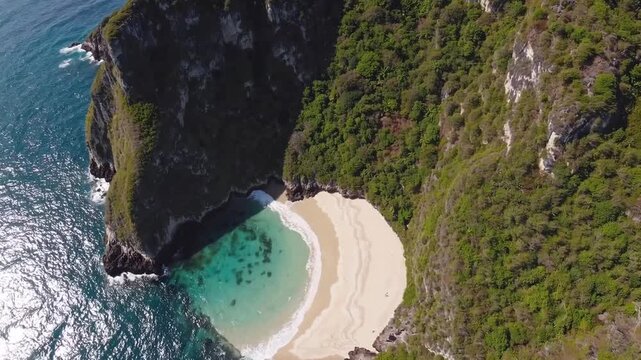 secluded beach nestled within the Marietas Islands