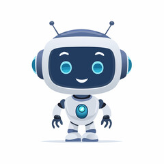 Fototapeta premium Cute Robot Vector Design