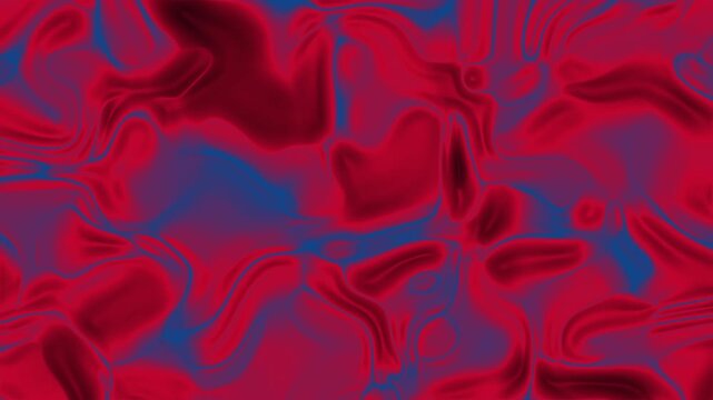 Abstrakte Fl&uuml;ssigkeitsbewegung, Rot und Blau