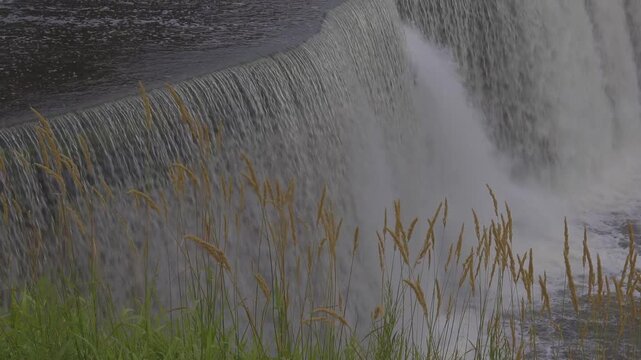 Waterfalls with flowing water