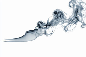 Elegant wisps of smoke drifting gracefully in the air