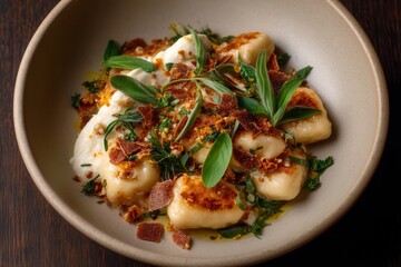 Nancy Silverton's comforting culinary creation ricotta gnocchi seasoned with aromatic sage