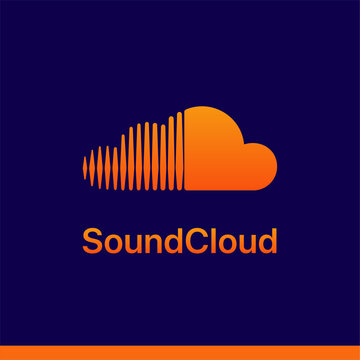 SoundCloud logo icon vector.