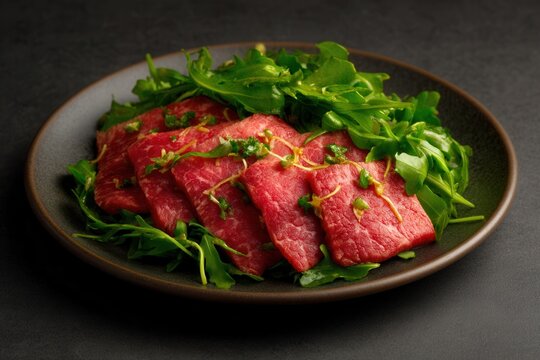 Rare delicacy at Spago Beverly Hills Wolfgang Puck wagyu beef carpaccio