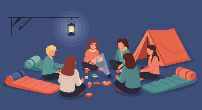 Celebrating National Friendship Day A Night of Camping and Camaraderie Under the Stars - Powered by Adobe