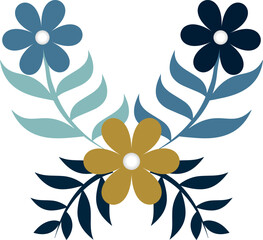 Blue Flowers Vectors