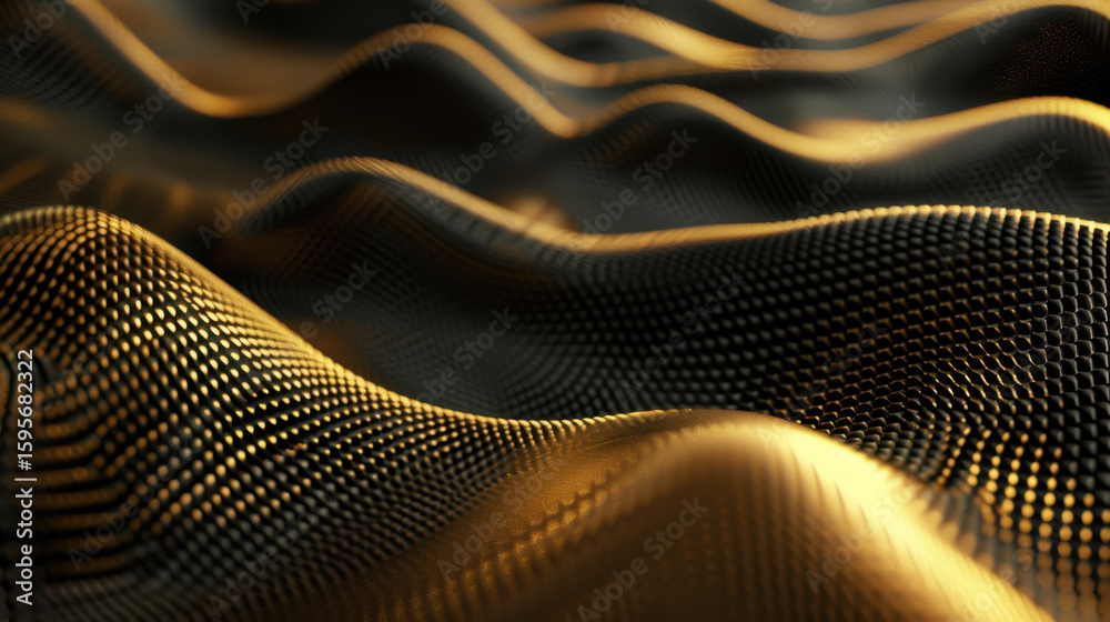 Poster abstract mesh pattern background with soft dark glow creates mesmerizing visual experience. flowing 
