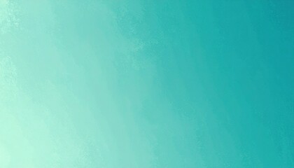 Teal To Mint Gradient Background With Washed Vintage Noise Effect