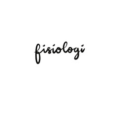Fototapeta premium Physiology Lettering – Handwritten Typography on Human Body Functions and Medical Science