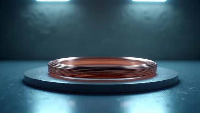 Superconducting wire coil in cooling chamber