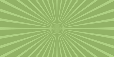 Obraz premium Green sunburst design radiating light from a central point depicting energy and focus for various creative applications.