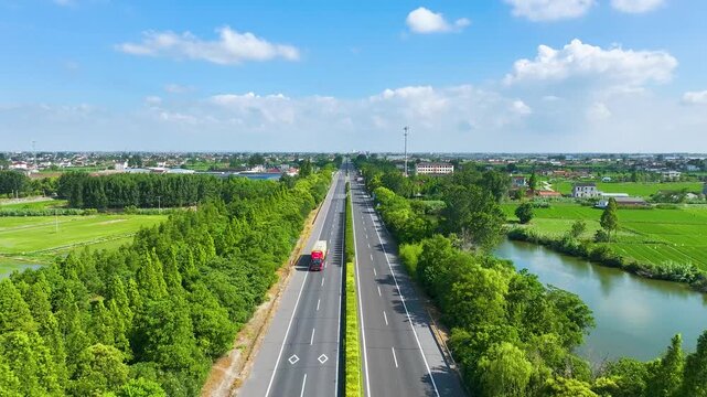 The 204 National Highway on the Great Plain