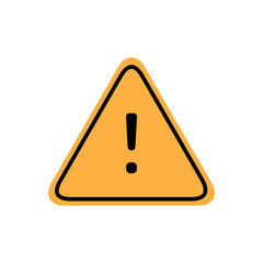 General Warning Attention Sign, vector hazard warning attention sign, Attention Caution Sign Icon on white background..eps