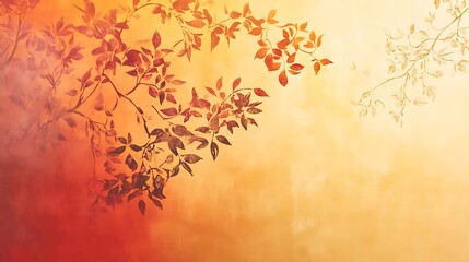 Autumn Leaves with Orange Haze, and Abstract.