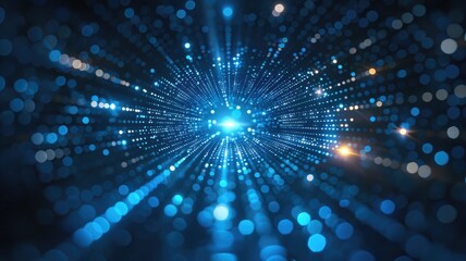 Sparkling laser beam effect dash with high-speed shine and emit electric light express fantasy scene convey sense of energy moving and flowing with dynamic perfect for science fictional design. AIG53.