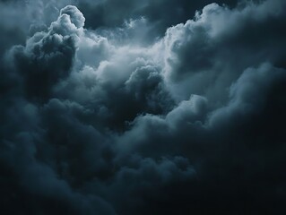 Dark Storm Clouds with Night Sky. (1)