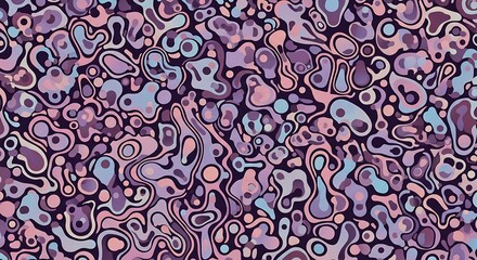Abstract seamless pattern with liquid shapes in pastel colors a modern and trendy design