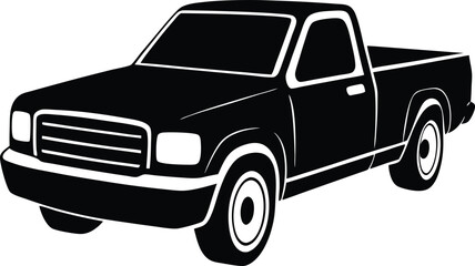 Modern concept pickup truck silhouette clean automotive design