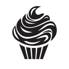 Fingerprint icon, vector Cupcakes vector icon on white background..eps