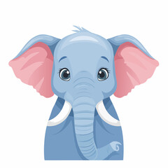 Obraz premium Adorable Elephant Vector Illustration