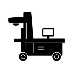 Mammography Machine symbol Icon.vector flat black simple illustration for web and app..eps