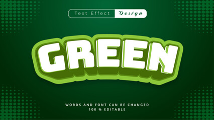 Green Design with Modern Editable Text Typography