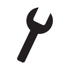 Wrench icon Isolated flat vector, simple illustration for web and app..eps