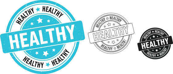 Obraz premium Healthy food labels and stickers vector design for diet and nutrition promotion concept